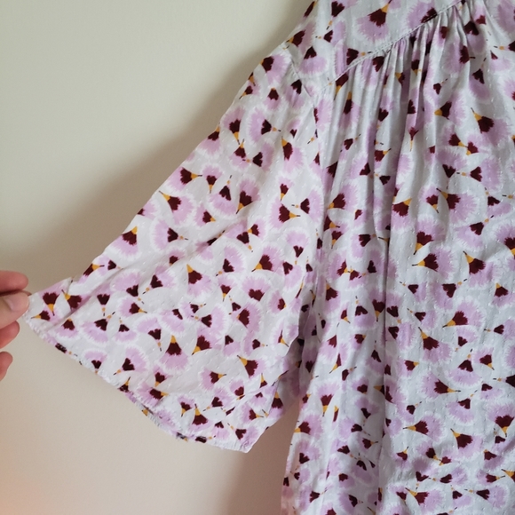 H&M Blouse Pink Printed Size 10 - Picture 4 of 10